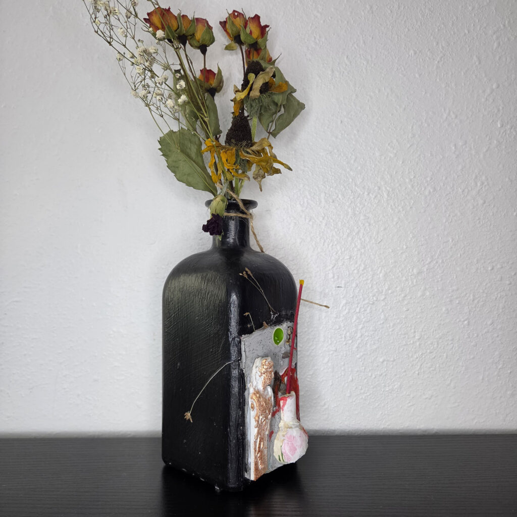 Eclectic Recycled Artisan Decorative Vase #01
