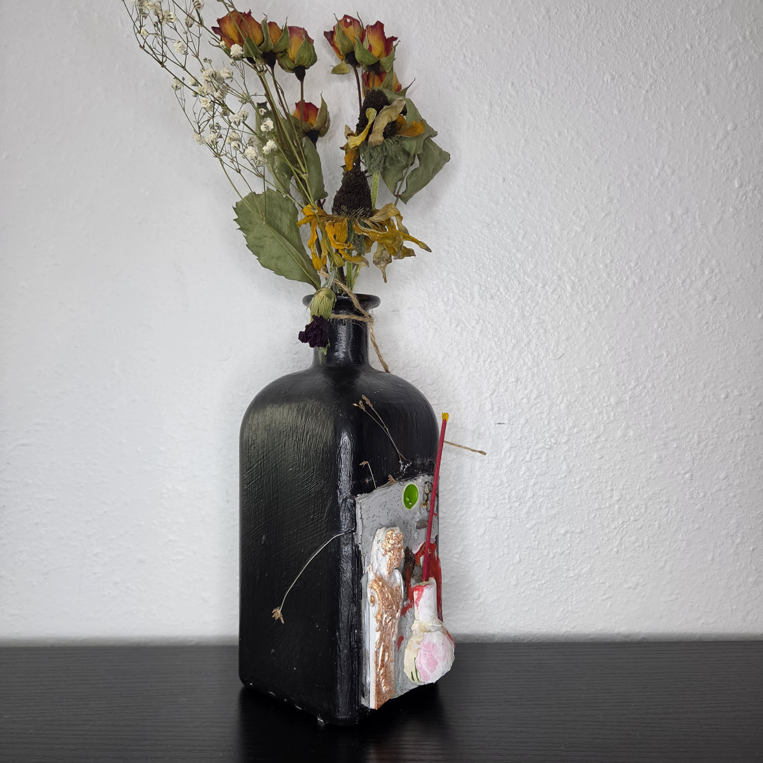 Eclectic Recycled Artisan Decorative Vase #01 - Image 2