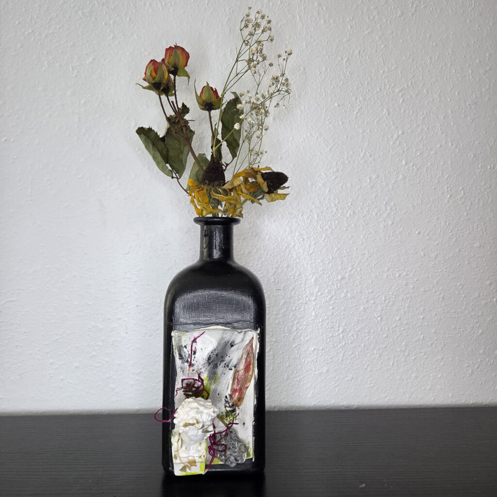 Eclectic Recycled Artisan Decorative Vase #02