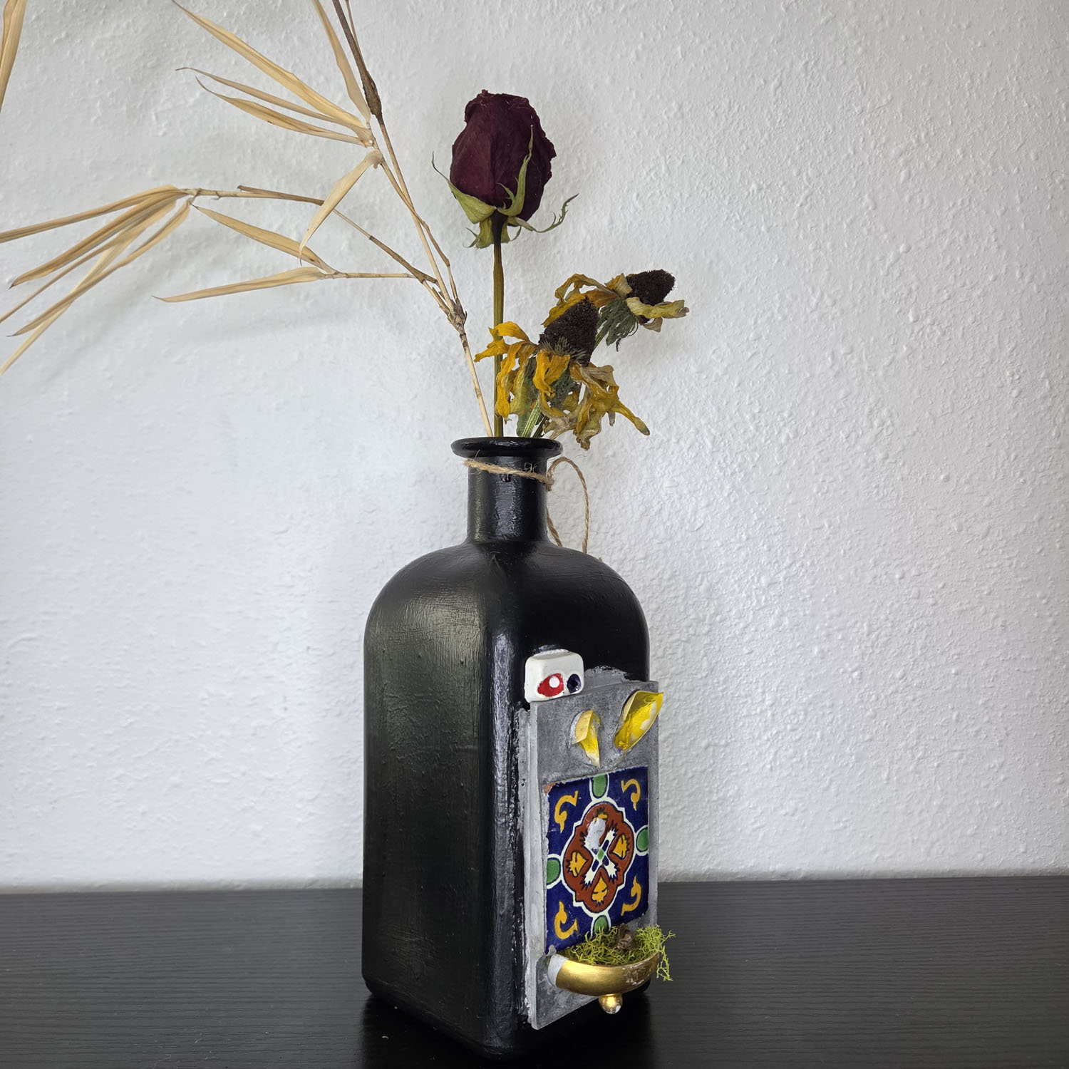 Eclectic Recycled Artisan Decorative Vase #03 - Image 2