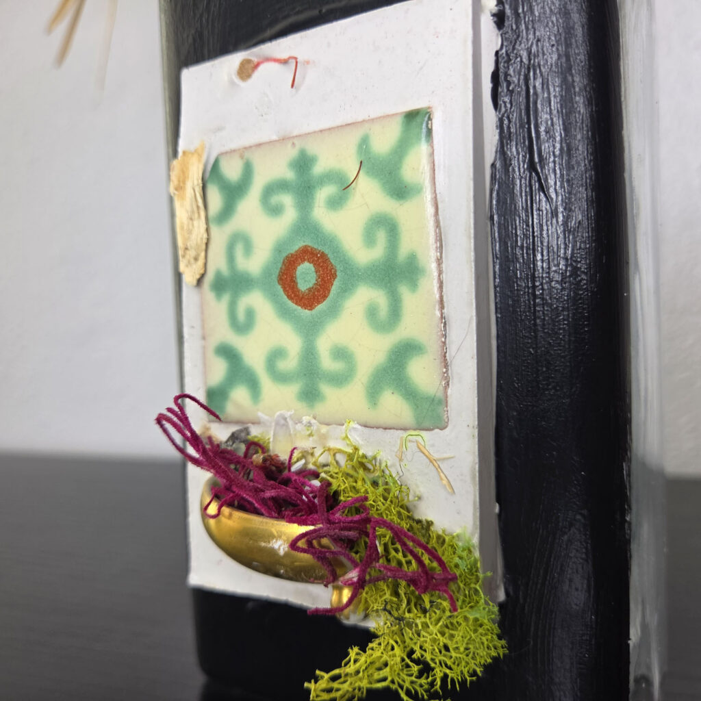Eclectic Recycled Artisan Decorative Vase #06