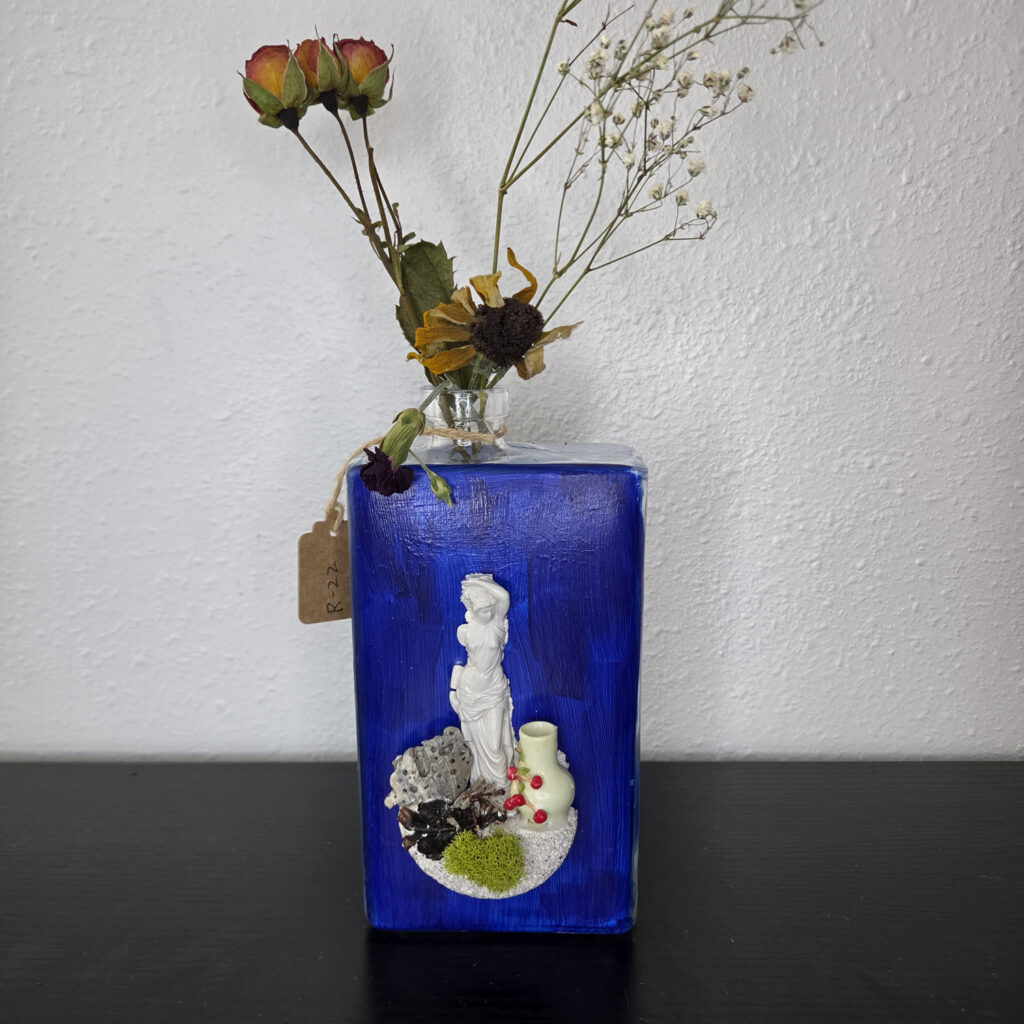 Eclectic Recycled Artisan Decorative Vase #07