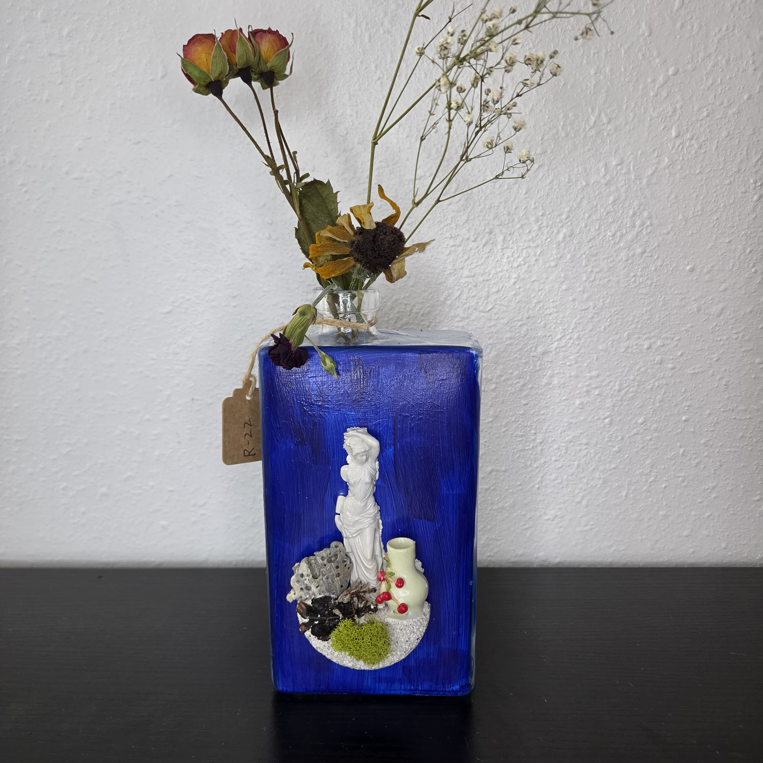 Eclectic Recycled Artisan Decorative Vase #07 - Image 1