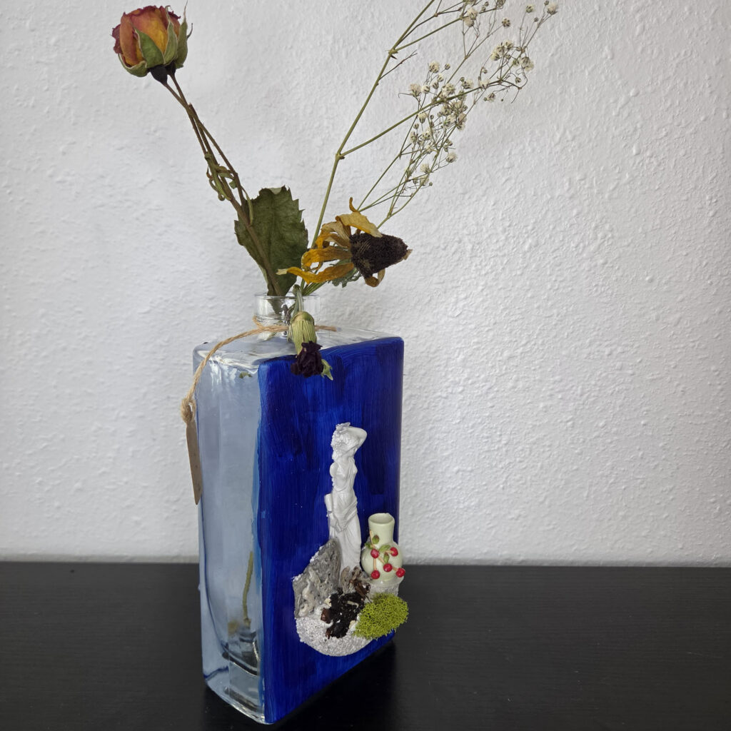 Eclectic Recycled Artisan Decorative Vase #07