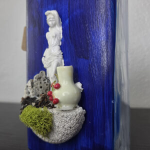 Eclectic Recycled Artisan Decorative Vase #07 - Image 3