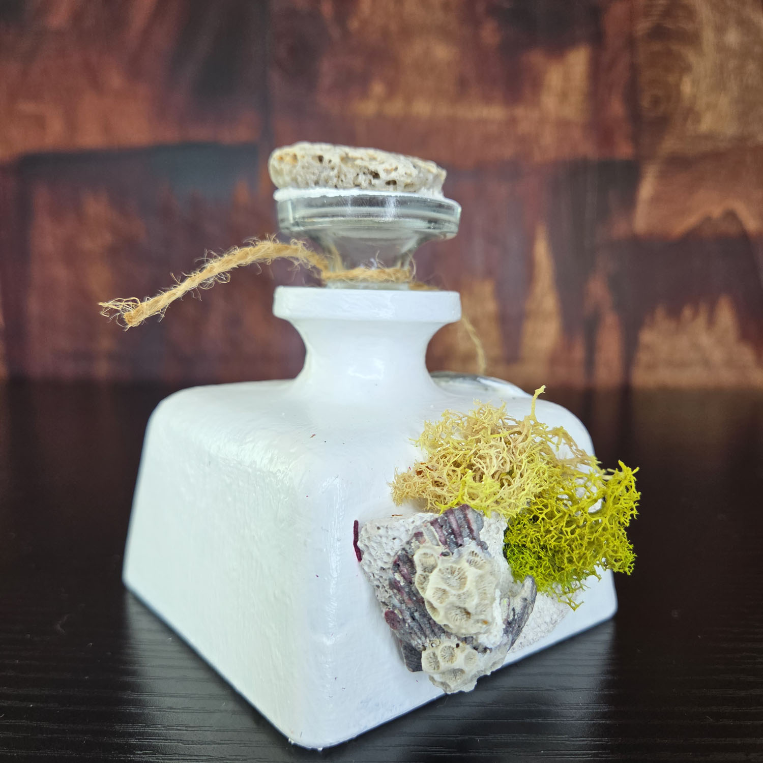 Eclectic Recycled Artisan Decorative Bottle #01 - Image 1