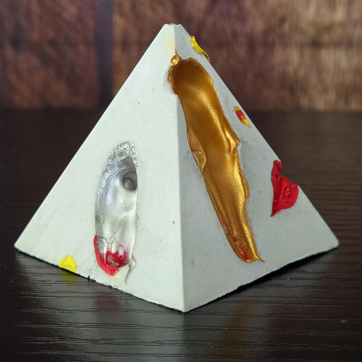 Eclectic Recycled Artisan surrealist Pyramid #01 - Image 2