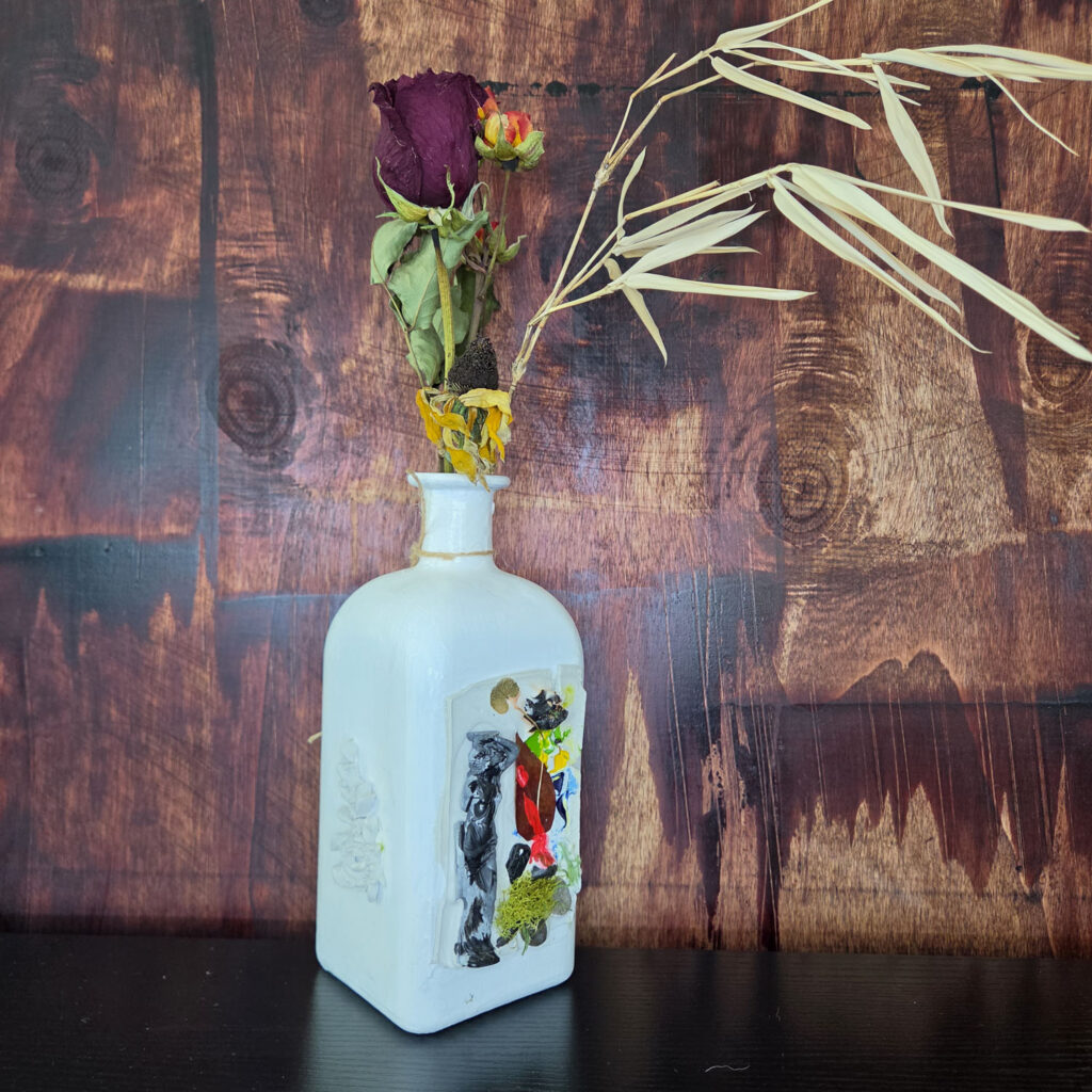 Eclectic Recycled Artisan Decorative Vase #08
