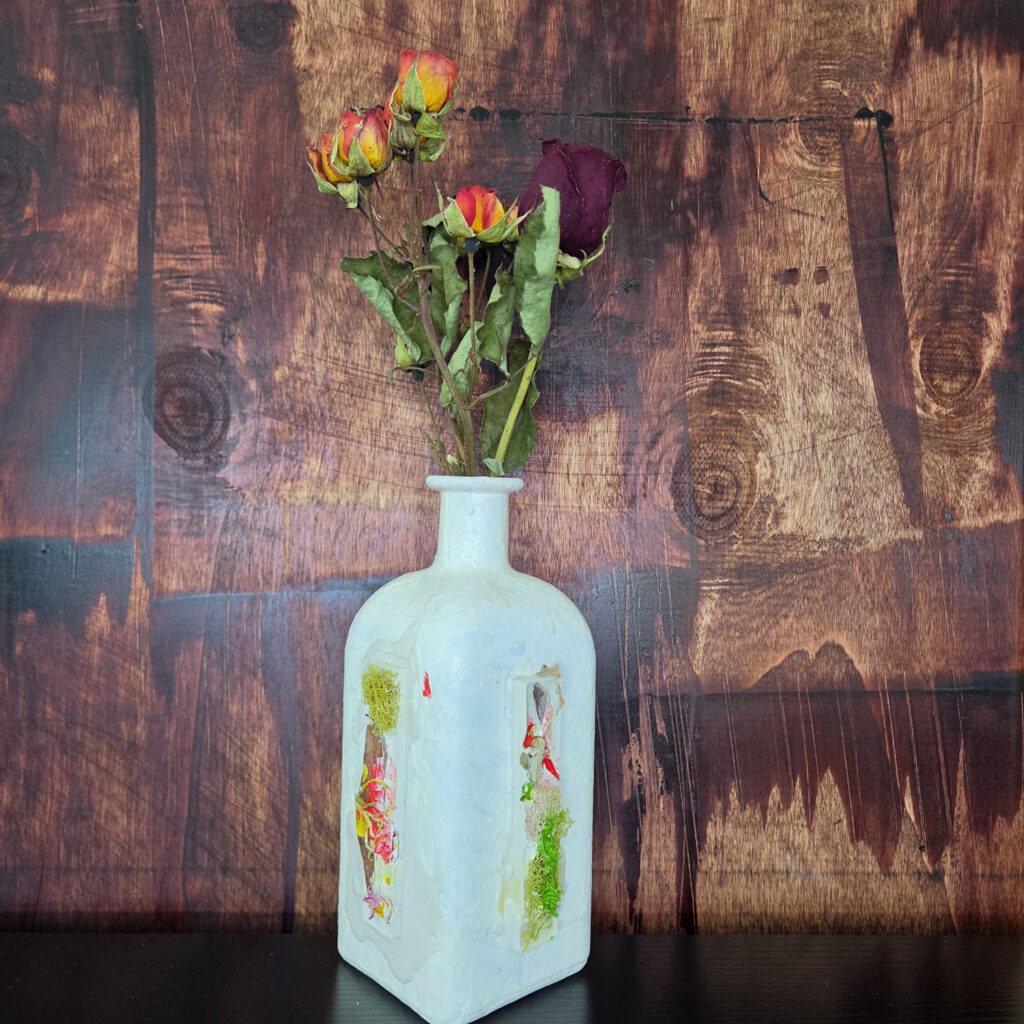 Eclectic Recycled Artisan Decorative Vase #09