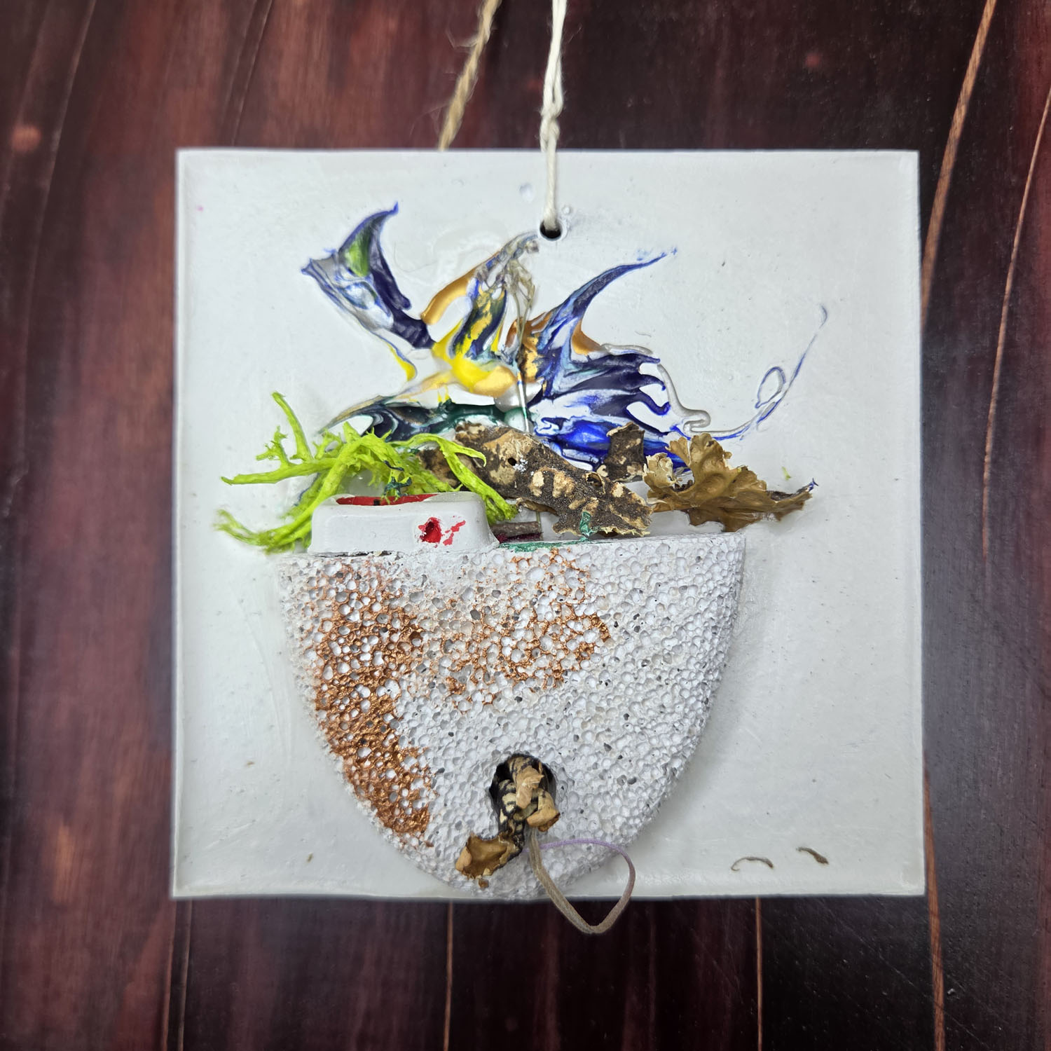 Eclectic Recycled Artisan Decorative Ornament #01 - Image 1