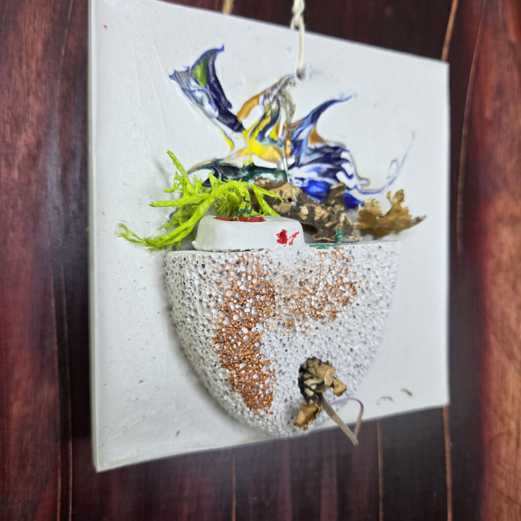 Eclectic Recycled Artisan Decorative Ornament #01